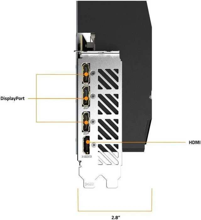 Alt view image 6 of 8 - GIGABYTE AORUS GeForce RTX 4070 Ti ELITE 12G Graphics Card, 3x WINDFORCE Fans, 12GB 192-bit GDDR6X, GV-N407TAORUS E-12GD Video Card