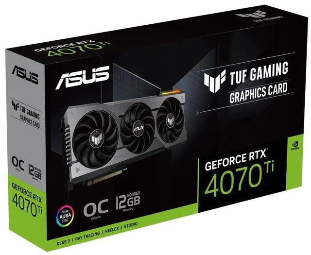 Alt view image 6 of 7 - ASUS TUF Gaming NVIDIA GeForce RTX 4070 Ti OC Edition Gaming Graphics Card (PCIe 4.0, 12GB GDDR6X, HDMI 2.1a, DisplayPort 1.4a) TUF-RTX4070TI-O12G-GAMING