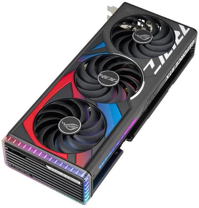 Alt view image 2 of 7 - ASUS ROG Strix NVIDIA GeForce RTX 4070 Ti OC Edition Gaming Graphics Card (PCIe 4.0, 12GB GDDR6X, HDMI 2.1a, DisplayPort 1.4a) ROG-STRIX-RTX4070TI-O12G-GAMING