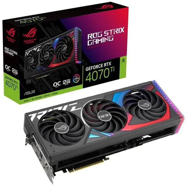 Alt view image 6 of 7 - ASUS ROG Strix NVIDIA GeForce RTX 4070 Ti OC Edition Gaming Graphics Card (PCIe 4.0, 12GB GDDR6X, HDMI 2.1a, DisplayPort 1.4a) ROG-STRIX-RTX4070TI-O12G-GAMING