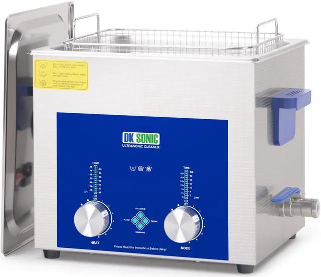 Main image of DK SONIC Ultrasonic Cleaner - Ultrasonic Vinyl Record Cleaner,Sonic Cleaner,Ultrasound Gun,Lab Tool,Carburetor,Engine Parts Cleaning Machine with Encoded Timer and Heater(2.64Gal-10L)