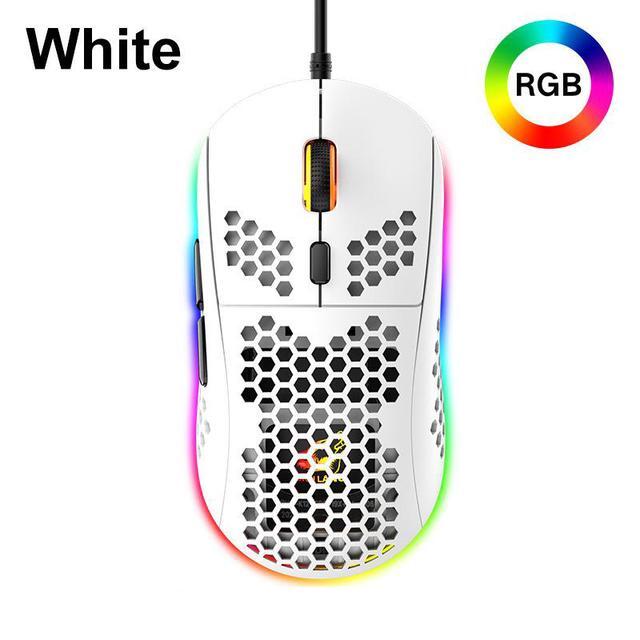 Wired Gaming Mouse With RGB Backlit 4 Adjustable DPI Up To