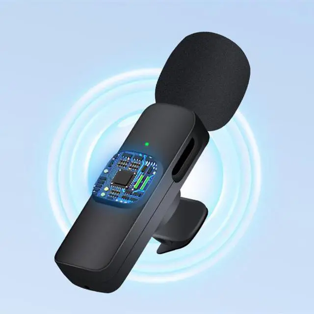 Alt view image 6 of 7 - Wireless Lavalier Microphone, Lapel Mic System for YouTube Facebook Live Stream TikTok Video Recording Vlog for Type-C Android & iPhone,Plug and Play,Noise Reduction,No APP & Bluetooth Needed