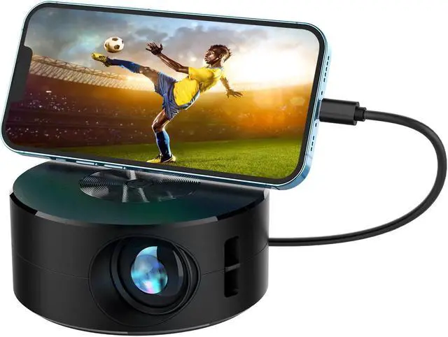 Main image of Mini Projector, LED Portable Home Theater Projector Mobile Video Projector Support 1080P Home Theater Media Player Kids Home Wired Same Screen Projector