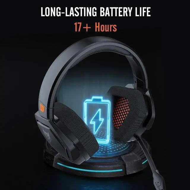 Alt view image 6 of 7 - G06 Wireless Gaming Headset with Microphone for PS5, PS4, PC, Mac, 3-in-1 Gamer Headphones wit Mic, 2.4GHz Wireless for PS Console, Bluetooth Mode for Switch, Wired Mode for Controller