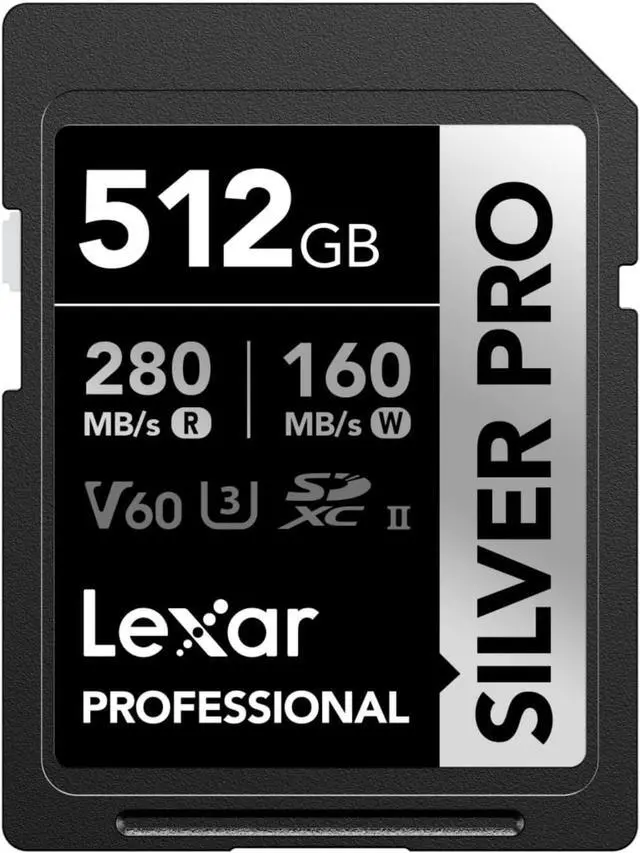 Main image of Lexar SD Professional SILVER PRO UHS-II Memory Card 512GB