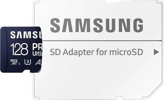 Alt view image 2 of 3 - Samsung Micro SD PRO Ultimate 200MB/s + Adapter Flash Memory Card 128GB