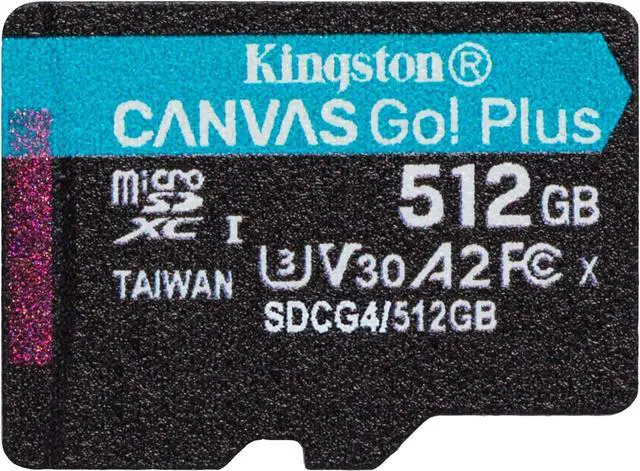 Main image of Kingston MicroSD Canvas Go Plus 200MB/s (SDCG4) Memory Card 512GB