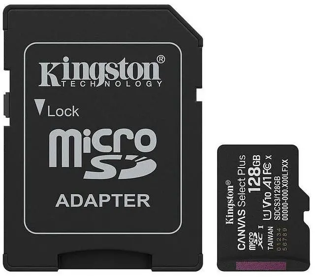 Main image of Kingston MicroSD Canvas Select Plus 150MB/s Memory Card 128GB