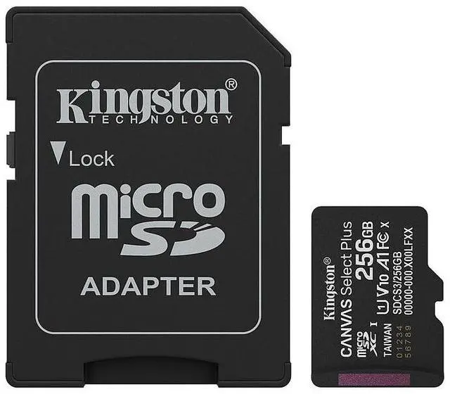 Main image of Kingston MicroSD Canvas Select Plus 150MB/s Memory Card 256GB