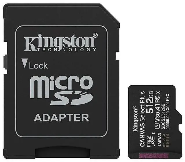 Main image of Kingston MicroSD Canvas Select Plus 150MB/s Memory Card 512GB