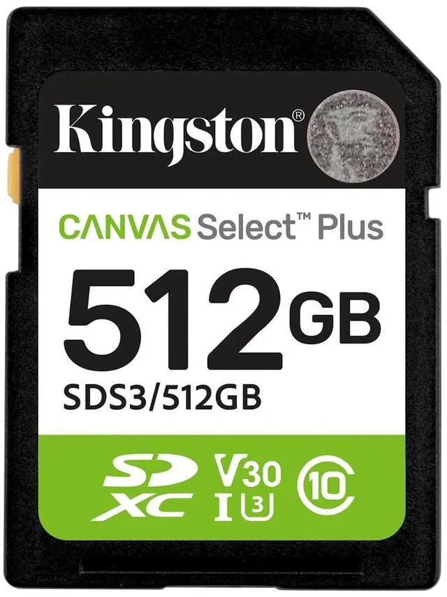 Main image of Kingston SD Canvas Select Plus 150MB/s Memory Card 512GB