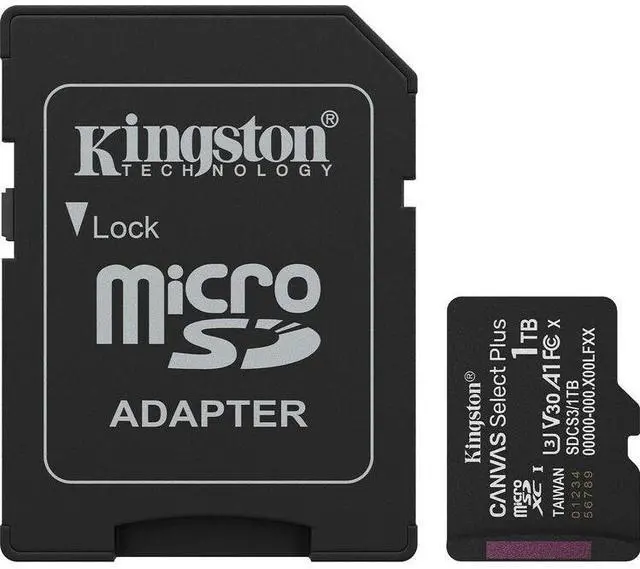 Main image of Kingston MicroSD Canvas Select Plus 150MB/s Memory Card 1TB