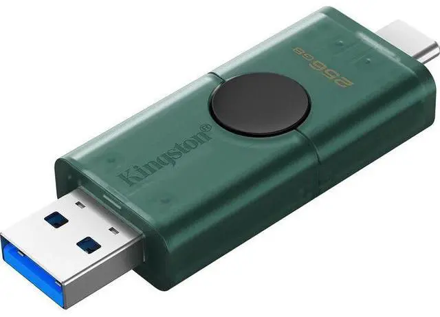 Alt view image 14 of 16 - Kingston DataTraveler Duo 256GB (USB 3.2 (Gen 1) Type A + USB 3.2 (Gen 1) Type C) On-The-Go Flash Drive - 256 GB - USB 3.2 (Gen 1) Type A, USB 3.2 (Gen 1) Type C - 5 Year Warranty