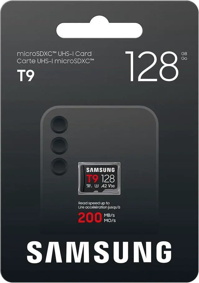 Alt view image 3 of 3 - Samsung Micro SD T9 Flash Memory Card 128GB