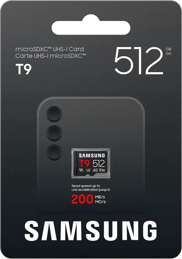 Alt view image 3 of 3 - Samsung Micro SD T9 Flash Memory Card 512GB