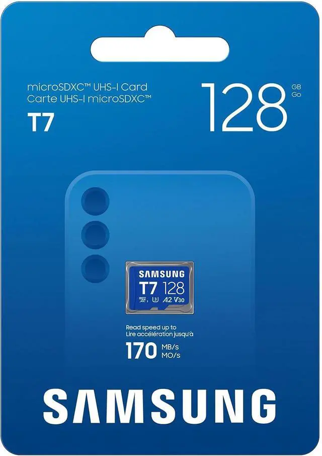 Alt view image 3 of 3 - Samsung Micro SD T7 Flash Memory Card 128GB