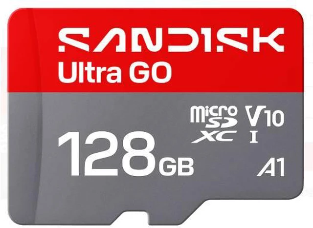 Alt view image 5 of 6 - SanDisk Ultra GO microSD 128GB microSDXC Memory Card, Up to 190MB/s UHS-I A1 C10 V10 for Android SDSQUGN-128G-GN6MN + Adapter