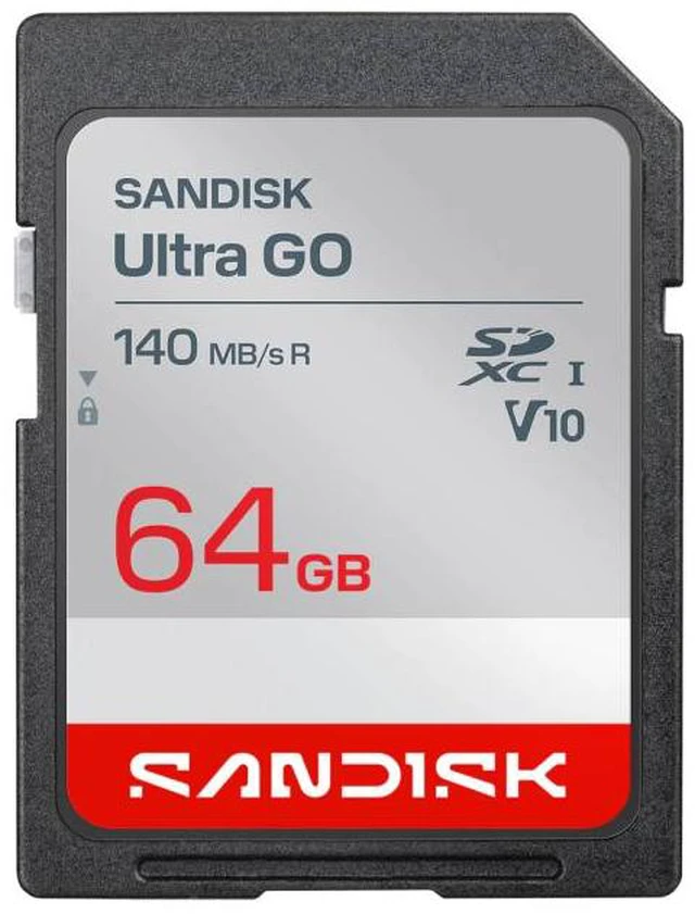 Main image of SanDisk SD Ultra GO UHS-I (SDSDUGN) Flash Memory Card 64GB