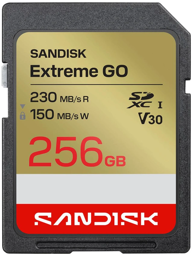 Main image of Sandisk SD Extreme GO UHS-I (SDSDXGN) Flash Memory Card 256GB