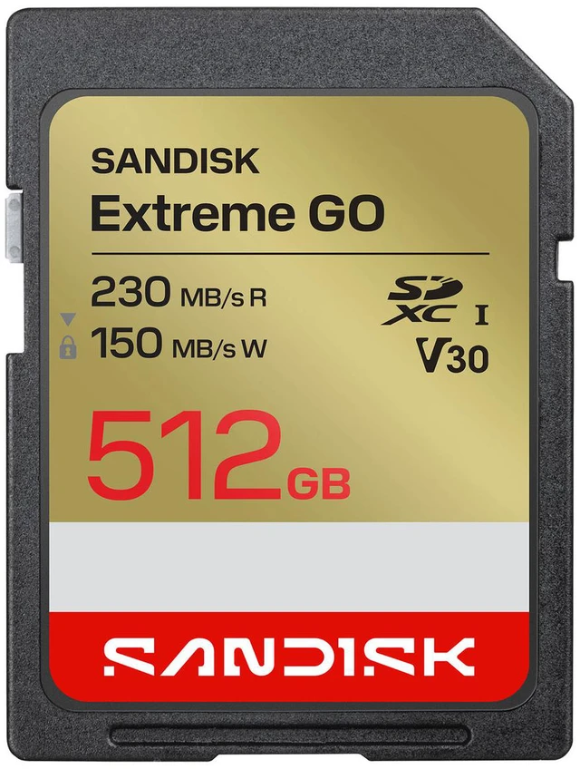 Main image of Sandisk SD Extreme GO UHS-I (SDSDXGN) Flash Memory Card 512GB