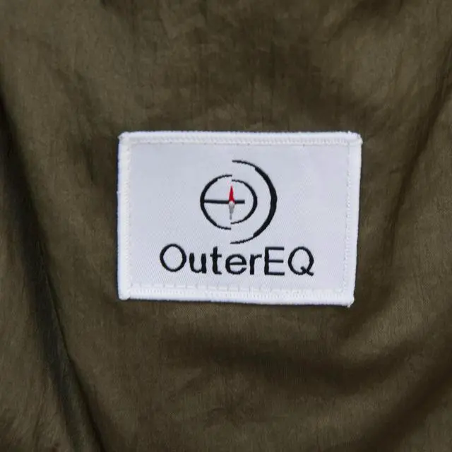 Alt view image 4 of 4 - OuterEQ Portable Nylon Fabric Travel Camping Hammock Army/Olive, Approx 275cm x 140cm