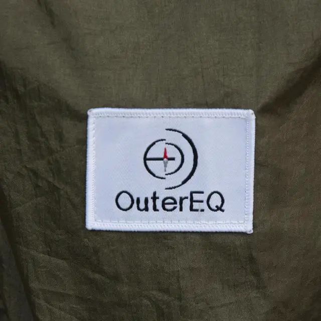 Alt view image 4 of 4 - OuterEQ Portable Parachute Camping Hammocks Lightweight Nylon Fabric Travel Hammock (Army/Olive, 295cm x 198cm/Double)