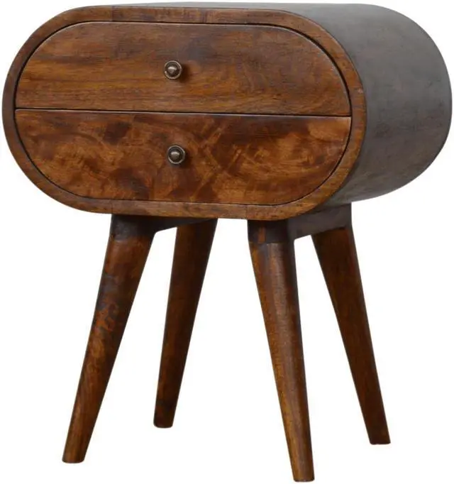 Alt view image 2 of 7 - Chestnut Circular Bedside