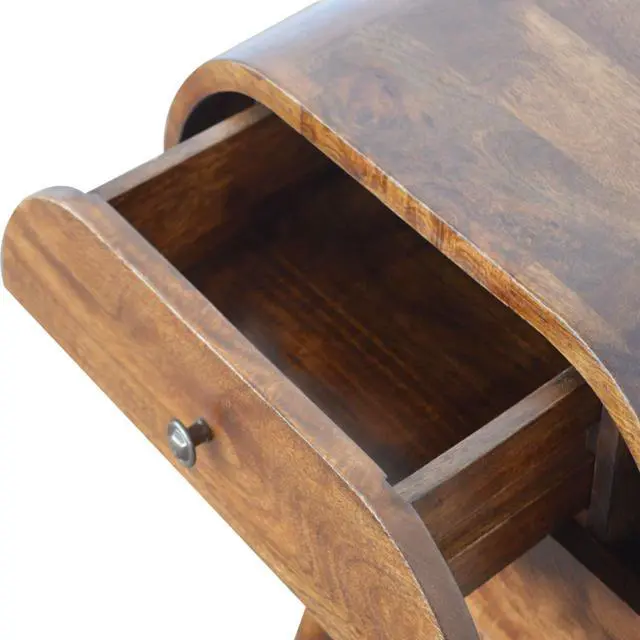 Alt view image 7 of 7 - Chestnut Circular Bedside