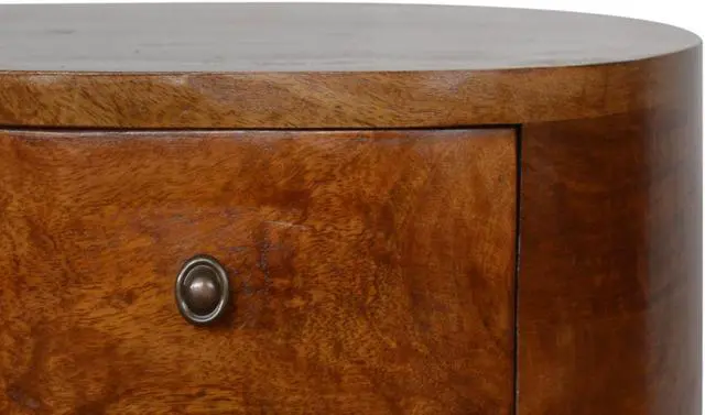 Alt view image 4 of 7 - Chestnut Rounded Nightstand