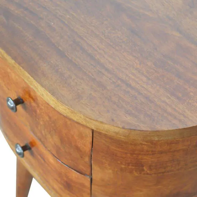 Alt view image 5 of 7 - Chestnut Rounded Nightstand