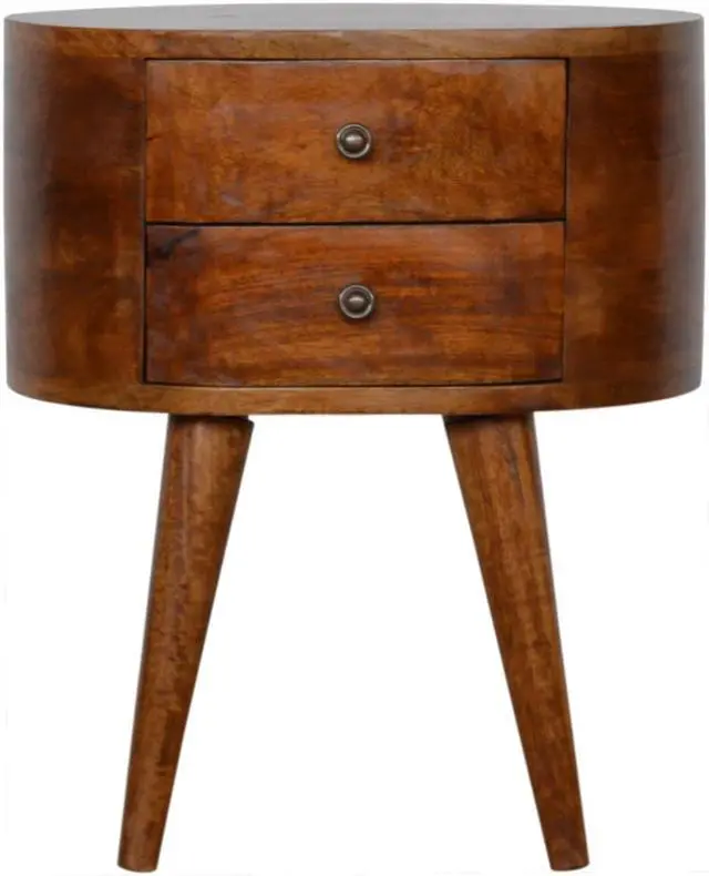 Main image of Chestnut Rounded Nightstand