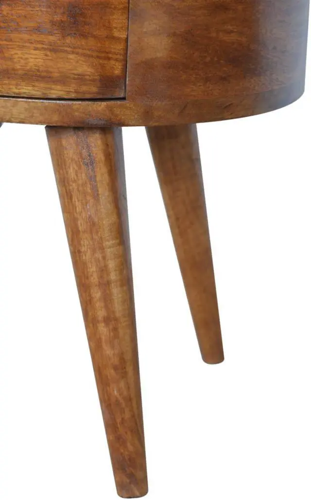 Alt view image 7 of 7 - Chestnut Rounded Nightstand