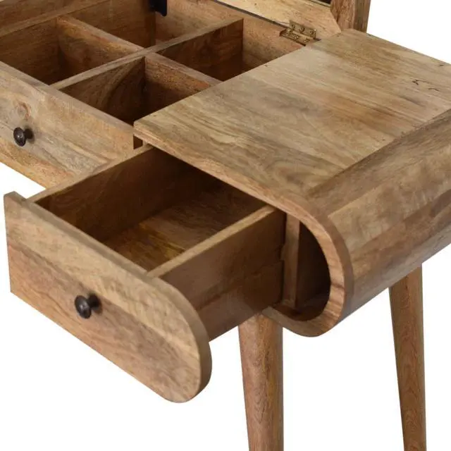 Alt view image 5 of 7 - Oak-ish Round Dressing Table