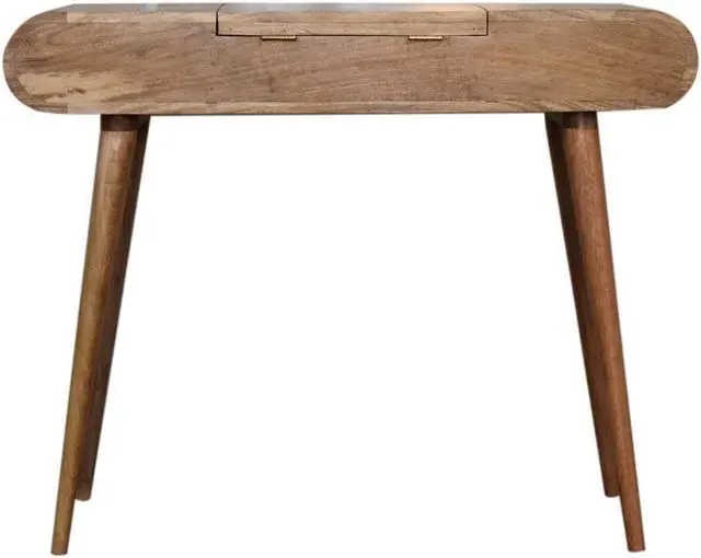 Alt view image 7 of 7 - Oak-ish Round Dressing Table