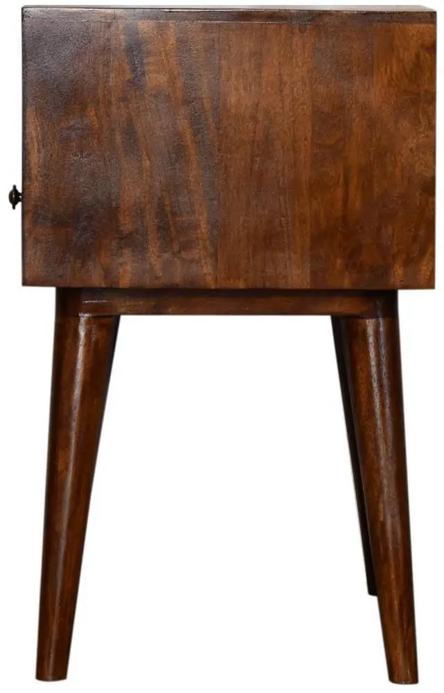 Alt view image 7 of 7 - Artisan Furniture Modern Chestnut Solid Wood nightstand