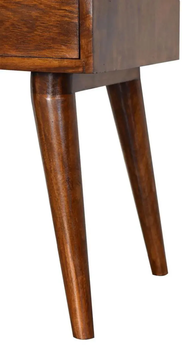 Alt view image 6 of 7 - Artisan Furniture Modern Chestnut Solid Wood nightstand