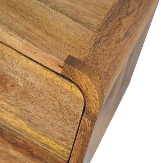 Alt view image 5 of 7 - Artisan Furniture Mini Curve Oak-ish Floating nightstand