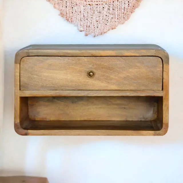 Main image of Artisan Furniture Floating Curve Open Slot nightstand