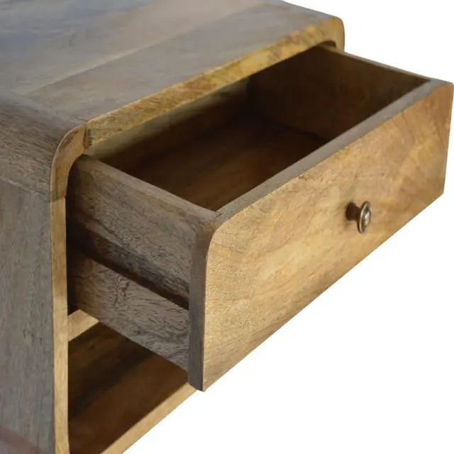 Alt view image 3 of 7 - Artisan Furniture Floating Curve Open Slot nightstand