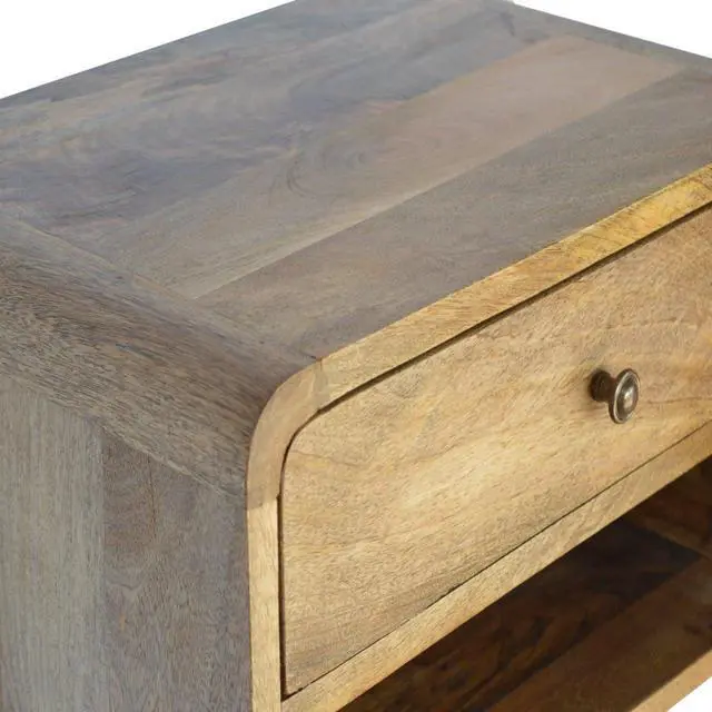 Alt view image 2 of 7 - Artisan Furniture Floating Curve Open Slot nightstand