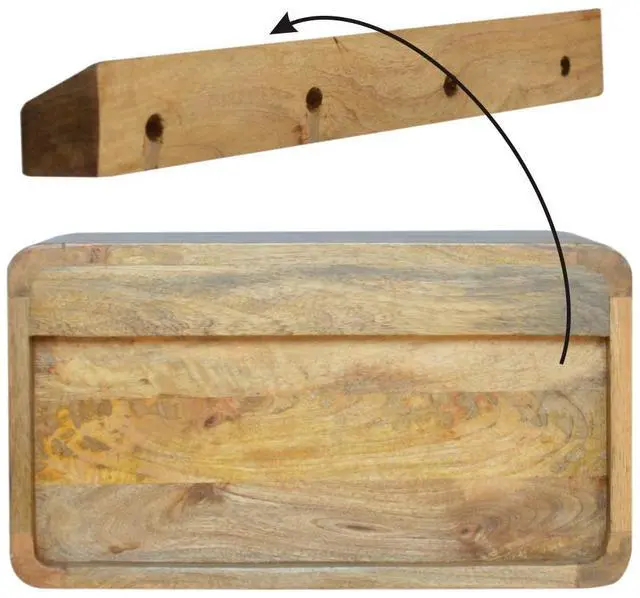 Alt view image 6 of 7 - Artisan Furniture Floating Curve Open Slot nightstand