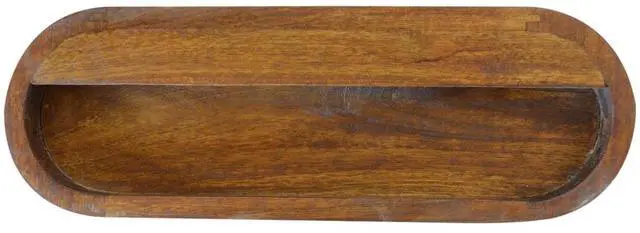 Alt view image 3 of 7 - Artisan Furniture Wall Mounted Round Chestnut nightstand
