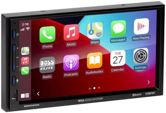 Alt view image 2 of 11 - BOSS Audio Elite BE920WCPA 7" Wireless Apple CarPlay/Android A. 2-DIN Car Stereo