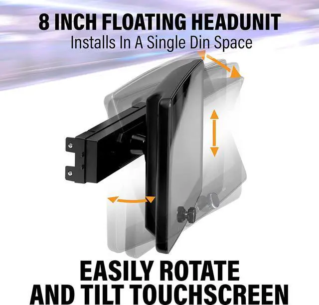 Alt view image 4 of 10 - BOSS Audio Systems Elite BE8ACP 1-DIN 8" Car Stereo, Apple CarPlay, Android Auto