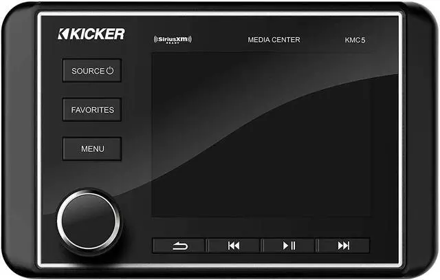 Alt view image 2 of 7 - Kicker 46KMC5 Marine Media Center, 240 Watt Bluetooth Gauge Boat Stereo Receiver