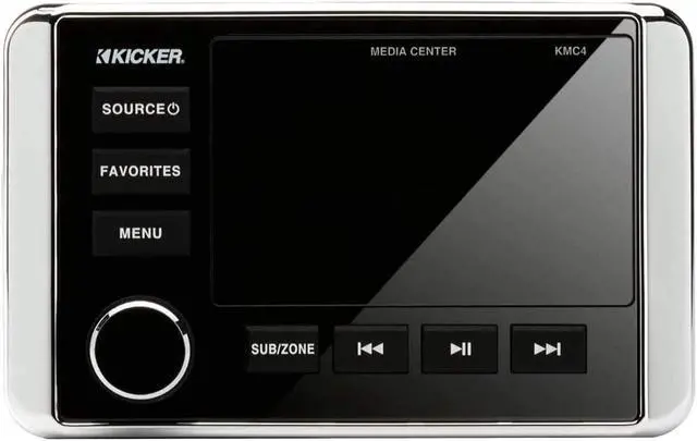 Alt view image 8 of 13 - Kicker 46KMC4 Marine Dual-Zone Stereo Receiver with Bluetooth