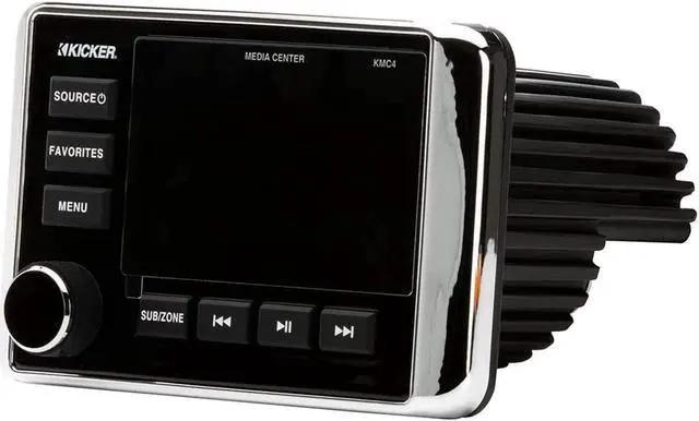 Alt view image 11 of 13 - Kicker 46KMC4 Marine Dual-Zone Stereo Receiver with Bluetooth