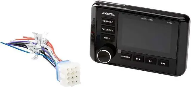 Alt view image 12 of 13 - Kicker 46KMC4 Marine Dual-Zone Stereo Receiver with Bluetooth
