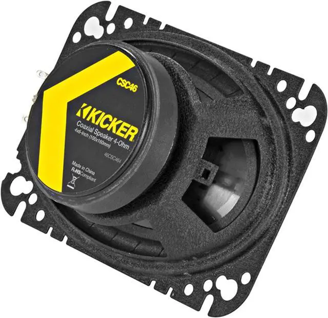 Alt view image 17 of 19 - Kicker CSC46 CS 4 x 6 Inch 150 Watt 4 Ohm 2-Way Car Audio Speaker System, Pair